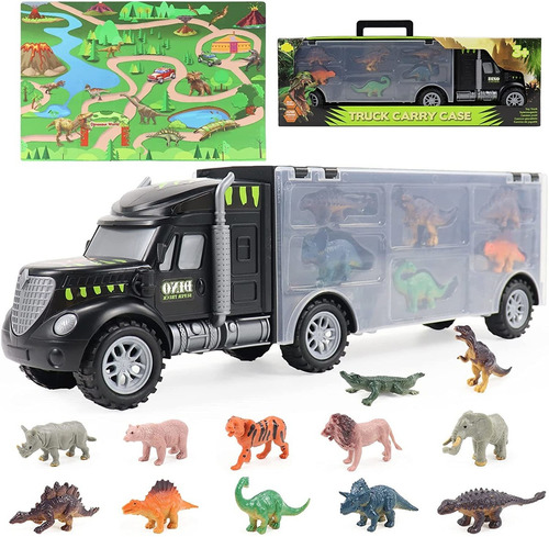 Juguetes De Dinosaurios Camión Carrier Toy Car Playset...