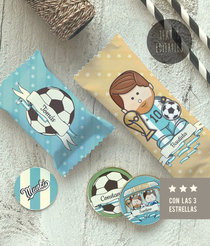 Kit Imprimible Mundial Argentina La Scaloneta Messi Editable