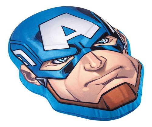 Almofada Decorativa Capitão América Os Vingadores Lepper Cor Azul Desenho do tecido Cpitão América