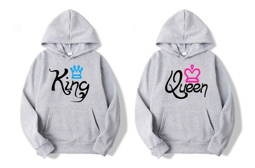 Buso Chompa Estampado Personalizado R: King Queen Novios .x2