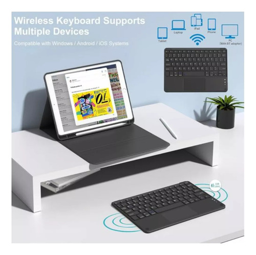 Funda + Teclado Touchpad Español Para iPad Air 11 M3 2025