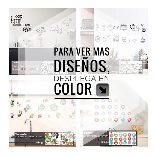 Imagen 7 de 8 de Vinilos Decorativos Cocina Utencillos Cupcake Cucharon Frase