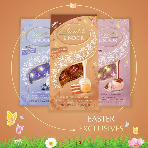 Lindor Lindt Trufas Chocolate Blanco Zanahoria Carrot Cake
