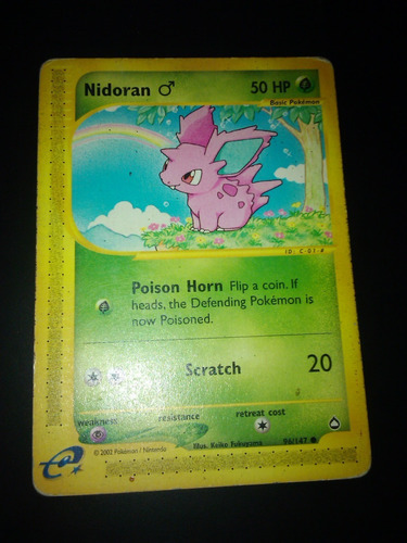 Nidoran M Carta Pokemon