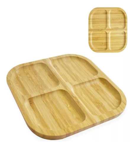 X3 Tabla Para Servir Aperitivos Y Picoteo Bambú Picnic