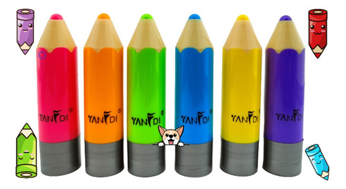 12 Balsamos Magicos Kawaii Para Labios, Forma De Lapices ;)