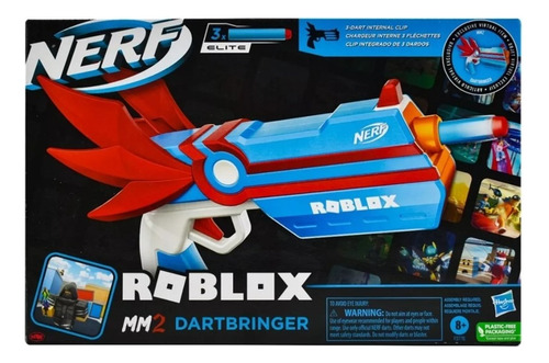 Nerf Roblox Mm2 Dartbringer 3 Dardos Elite Hasbro