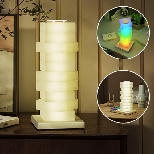 Lámpara De Mesa Con Luz Nocturna Ambiental, Lámpara De