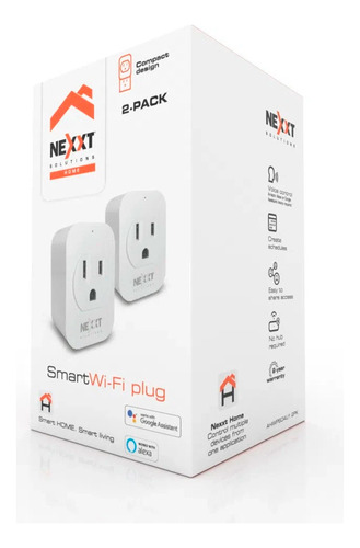 Nexxt 2 Pack Smart Plug Enchufe Inteligente Wifi Alexa Etc