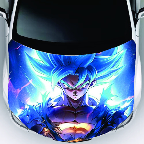 Vinil Automóvil Wrap Cofre Goku - 150x185cm