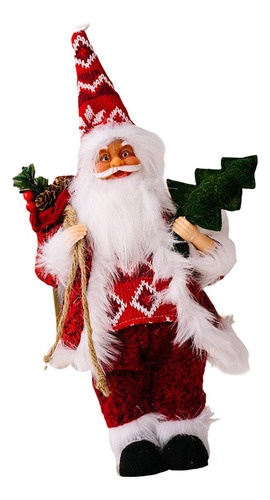 Figura Navideña De Muñeco De Papá Noel De 16,5 Pulgadas
