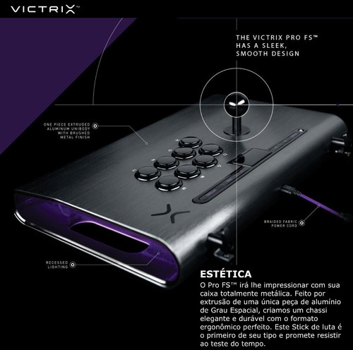 Victrix Pro Fs Arcade Fight Stick Joystick Ps4 Ps5 Xbox Pc