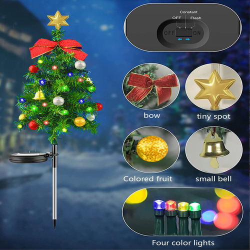 Una Luz Solar De Decoración Navideña Led Para Árbol De Navid