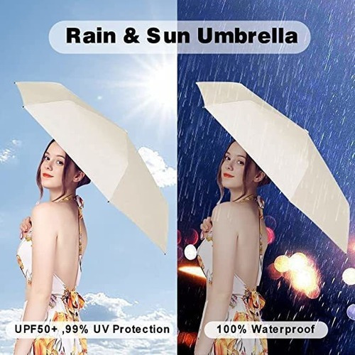 I Mini Paraguas Plegable Con Protección Uv+portátil