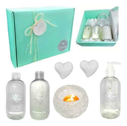 Kit Aroma Relax Caja Regalo Mujer Box Jazmín Set Zen Spa N60