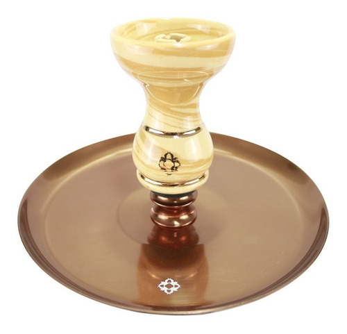 Imagem 2 de 2 de Narguile Future Amazon Hookah Médio- Piopo/ Metal Bronze