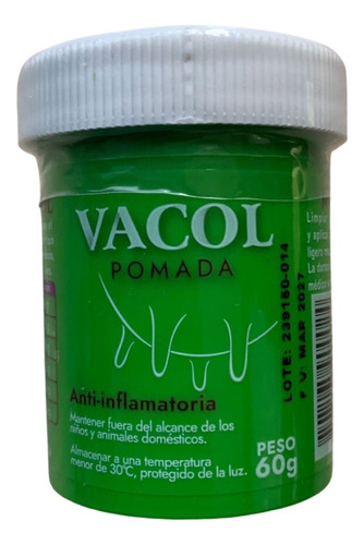 Pomada X 60 Gr Vacol. Entrega Ya!