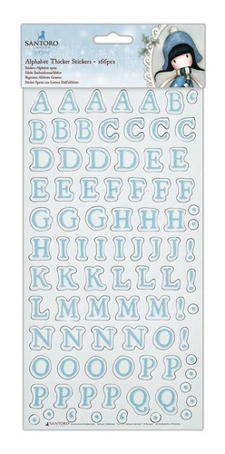 Scrapbooking Gorjuss Alphabet Thicker Stickers Abc 1.7cm