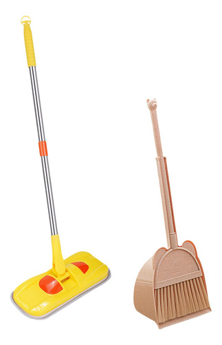 Crianças Ferramentas De Limpeza De Limpeza Conjunto Amarelo
