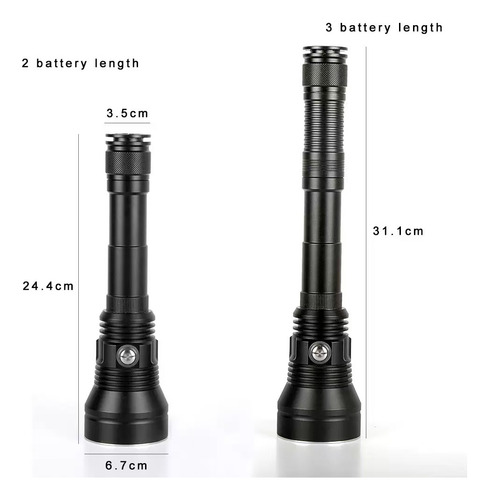 Zoomable Diving Flashlight 6800lm