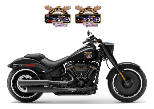 Adesivos Compatível Harley Davidson Para Tanque - Adt022 Cor Harley Davidson - Steelwings