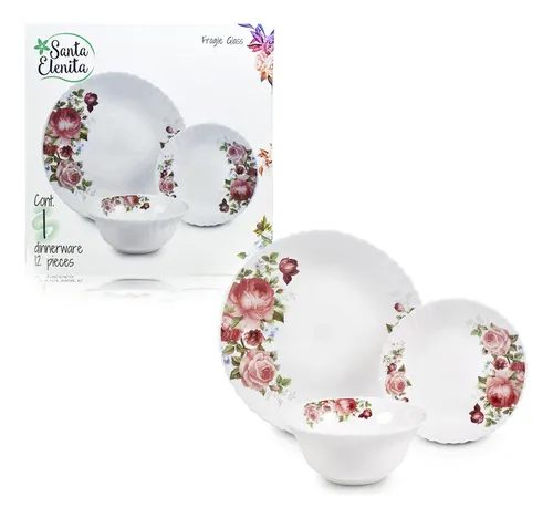 Vajilla De Cocina Platos Melamina Decorada 16 Pz Fraciel