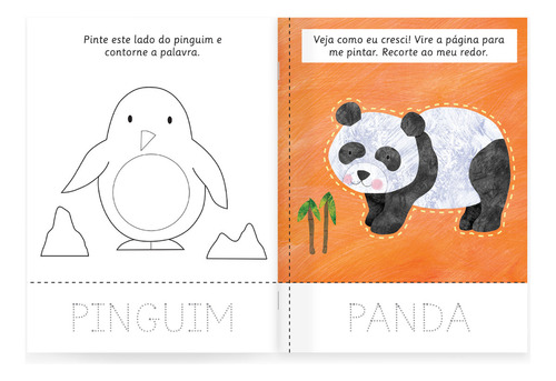 Aprendendo A Recortar - Animais, De Iseek - Reino Unido. Editorial Girassol, Tapa Mole, Edición 1 En Português, 2024