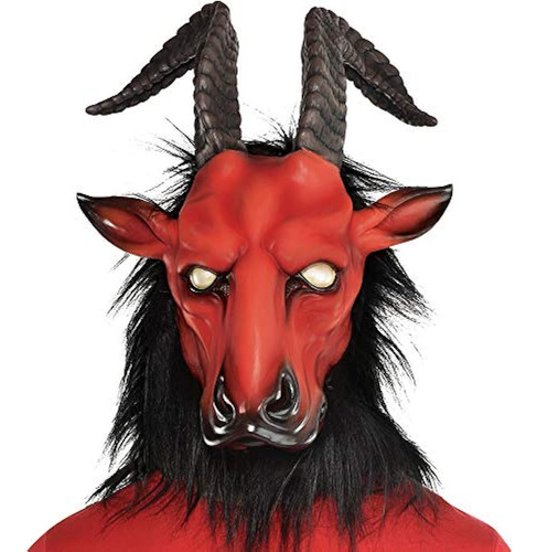 Amscan Hellfire Beast Latex Mask Accesorio De Halloween Para