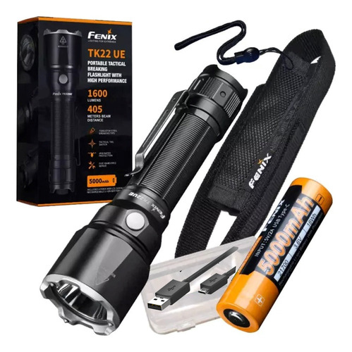 Linterna Led Fenix Tk22ue Usb 1600 Lumens 405mts + Bateria.