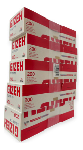 Tubos Gizeh Con Filtro Para Armar Silvertip X10 Cajas Sabor Blanco