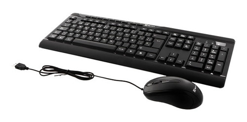 Combo Teclado Mouse Klip Xtreme Kck-251s Usb Negro Español