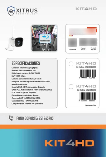 Imagen 7 de 8 de Kit Profeional Inalambrico Wifi/ Dsco 1tb Tieda Xitrus