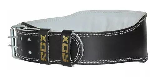 RDX - Cinturón de gimnasio de cuero levantamiento 4 Black Gold