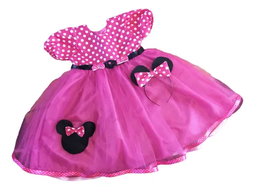 Vestido de minnie mouse para niña de 1 año hot sale