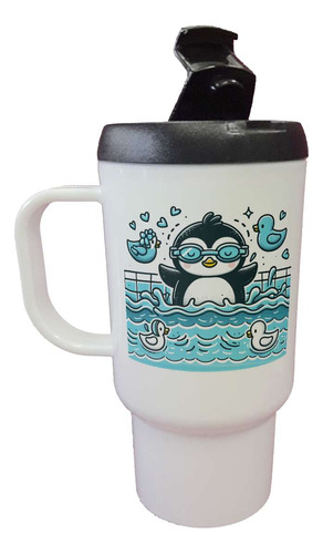 Jarro Termico Pinguino Natacion Pileta Swimming M4