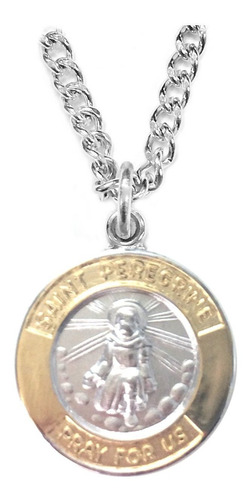 Truefaithjewelry Medalla De Plata De Ley De 0.6 In Con Bord.