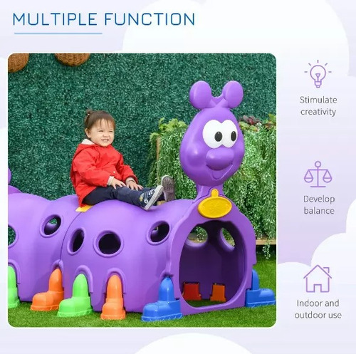 Tunel De Juego Gusano Infantil Niños Msi