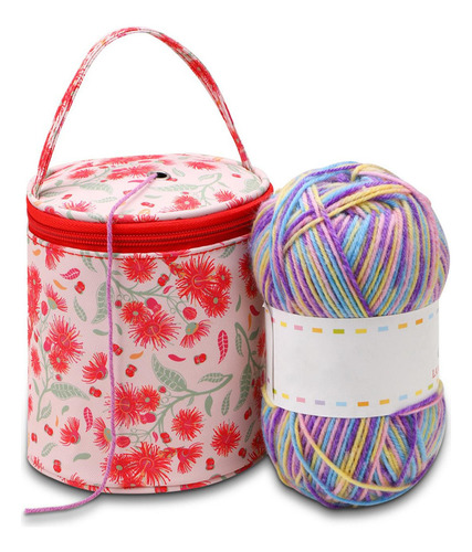 Bolsa De Tejer, Bolsa De Almacenamiento Para Lanas, Rojo