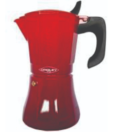 Cafetera Italiana Oroley Petra Red 6 Tazas