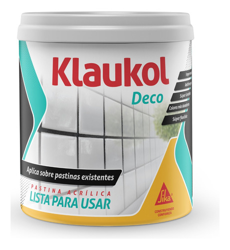 Pastina Acrílica Impermeable Antihongos Deco (1,5kg) Klaukol Color Girasol