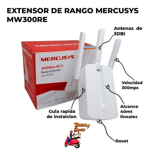Mercusys mw300re alcance sales
