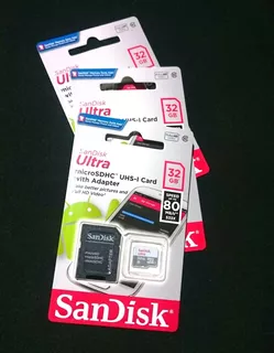 Memoria Micro Sd San Disk 32 Gb - 80 Mb/s Clase 10