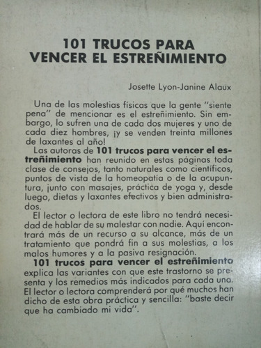 Imagen 2 de 7 de 101 Trucos Para Vencer El Estreñimiento * J. Lyon J. Alaux *