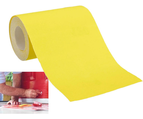 2 Papel De Lija 9,3 Cm X 5 M Papel De Lija Grueso Seco