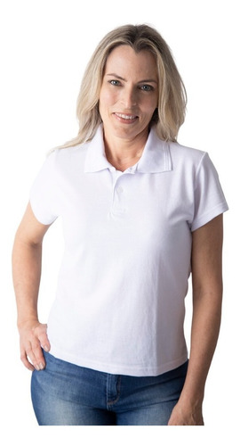 Imagem 3 de 4 de Camisa Pólo Feminina Camiseta Pólo Piquet Uniforme Ou Bordar