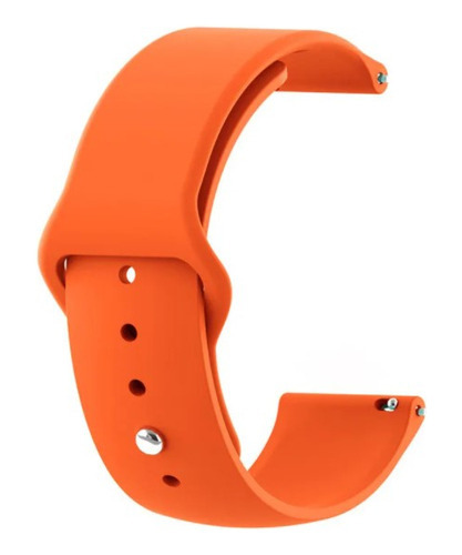 Genérica pulseira relógio silicone sport engate rápido cor laranja largura 18mm