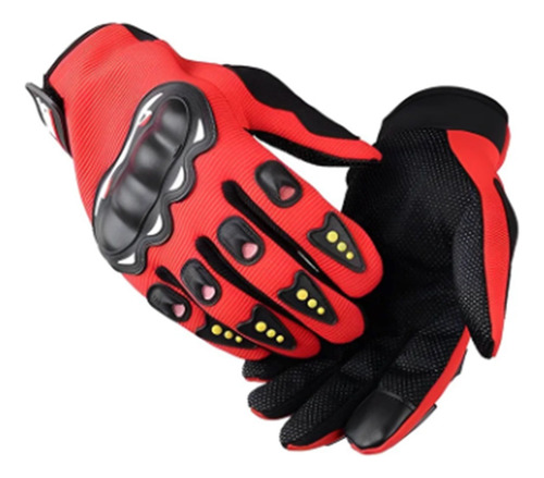 Guantes Motocicleta Tela Touch Transpirables Con Proteccion