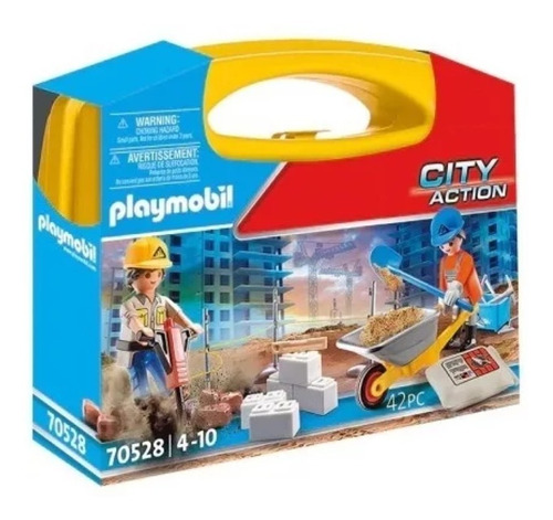 Playmobil Maletin Obra En Construccion City Action 70528 Ed