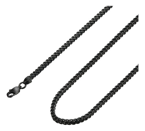 Fibo Steel Collar De Cadena Curva De 3 Mm Para Hombre Estilo