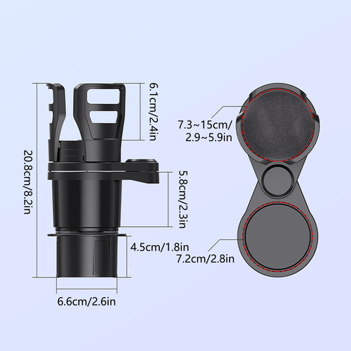 Adaptador Expansor De Vasos Para Coche, Vaso De Agua Y Bebid